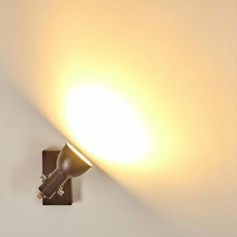 hofstein Applique murale Danikon Brun, Chrome, 1 lumière