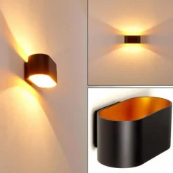 Lampes Dorées-hofstein Applique murale Dapp Noir doré, 1 lumière