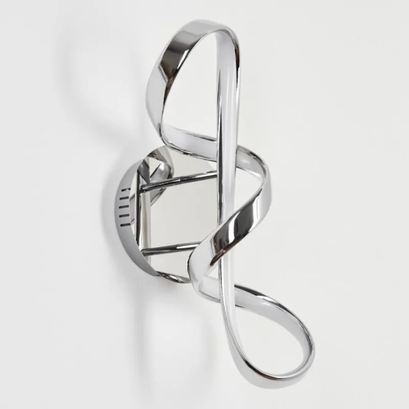 hofstein Applique murale Dauntey LED Chrome, Blanc, 1 lumière