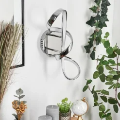 hofstein Applique murale Dauntey LED Chrome, Blanc, 1 lumière