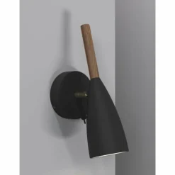 Luminaires Scandinaves-Design For The People by Nordlux Applique murale Pure Bois foncé, Noir, 1 lumière