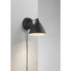 Luminaires Scandinaves-Design For The People by Nordlux Applique murale Strap Noir, 1 lumière