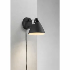 Luminaires Scandinaves-Design For The People by Nordlux Applique murale Strap Noir, 1 lumière