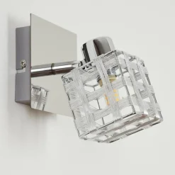 hofstein Applique murale Desrue Chrome, Argenté, 1 lumière