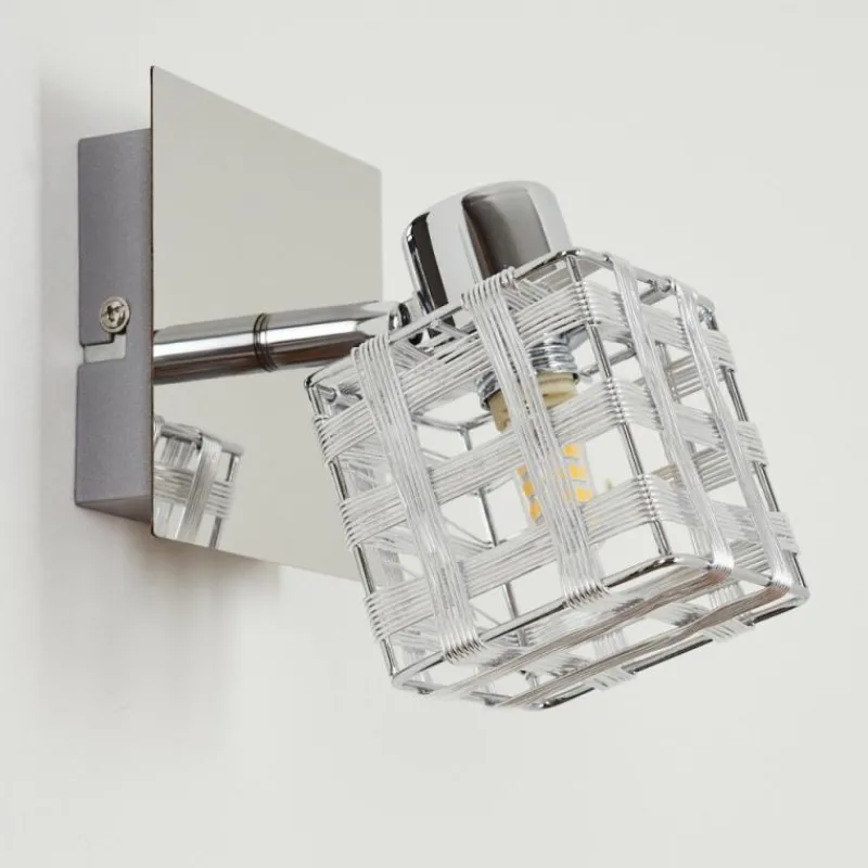 hofstein Applique murale Desrue Chrome, Argenté, 1 lumière