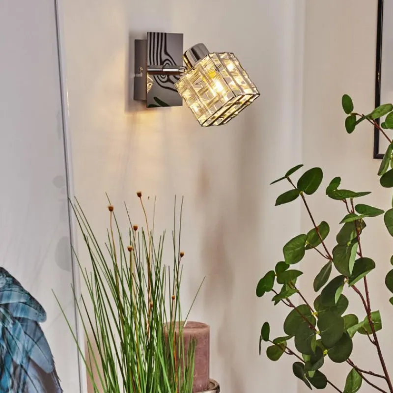 hofstein Applique murale Desrue Chrome, Argenté, 1 lumière