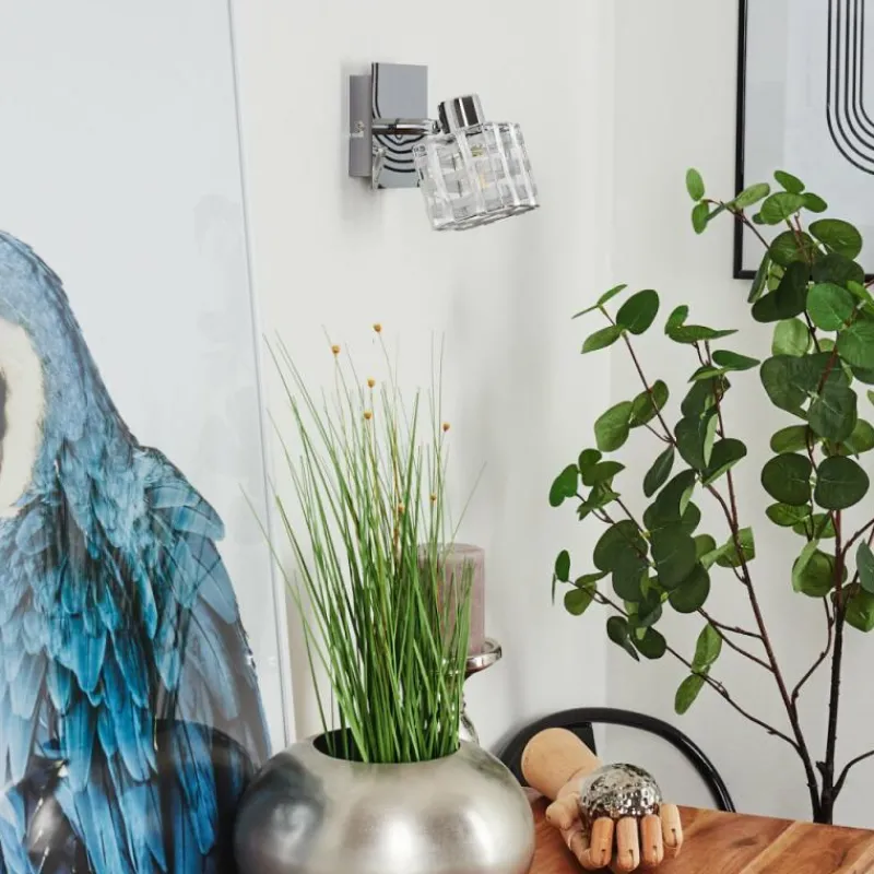 hofstein Applique murale Desrue Chrome, Argenté, 1 lumière