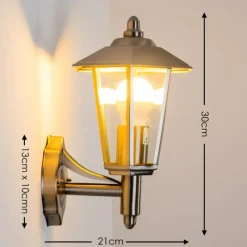 hofstein Applique murale d'extérieur Moskau Acier inoxydable, 1 lumière