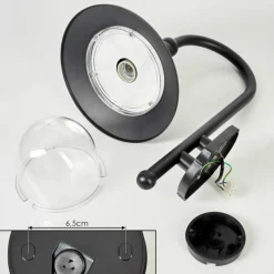 Luminaires Rustiques-hofstein Applique murale d'extérieur Elgin Noir, 1 lumière