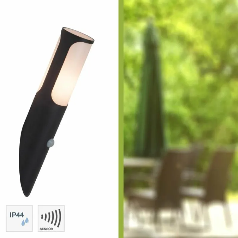 Luminaires Brilliant Applique murale d'extérieur Brilliant Leuchten Gap Anthracite, 1 lumière, Détecteur de mouvement