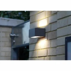 Luminaires Lutec Applique murale d'extérieur LED Lutec Anthracite, 1 lumière