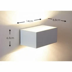 Luminaires Lutec Applique murale d'extérieur LED Lutec Blanc, 1 lumière