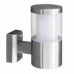 Luminaires Eglo Applique murale d'extérieur Eglo BASALGO 1 LED Acier inoxydable, 1 lumière