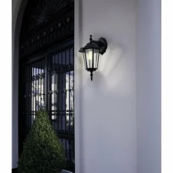 Luminaires Rustiques-Luminaires Eglo Applique murale d'extérieur Eglo LATERNA 4 Noir, 1 lumière