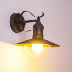 Luminaires Rustiques-hofstein Applique murale d'extérieur Broni Rouille, 1 lumière