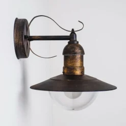 Luminaires Rustiques-hofstein Applique murale d'extérieur Broni Rouille, 1 lumière