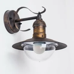 Luminaires Rustiques-hofstein Applique murale d'extérieur Broni Rouille, 1 lumière