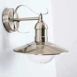 hofstein Applique murale d'extérieur Broni Acier inoxydable, 1 lumière