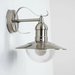 hofstein Applique murale d'extérieur Broni Acier inoxydable, 1 lumière