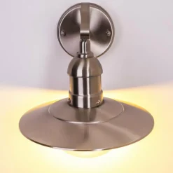 hofstein Applique murale d'extérieur Broni Acier inoxydable, 1 lumière