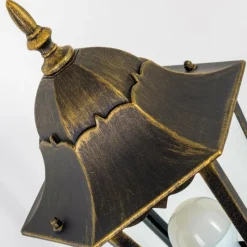 Luminaires Rustiques-hofstein Applique murale d'extérieur Hongkong Brun doré, 1 lumière, Détecteur de mouvement