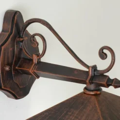 Luminaires Rustiques-hofstein Applique murale d'extérieur TOK Brun, Rouille, 1 lumière