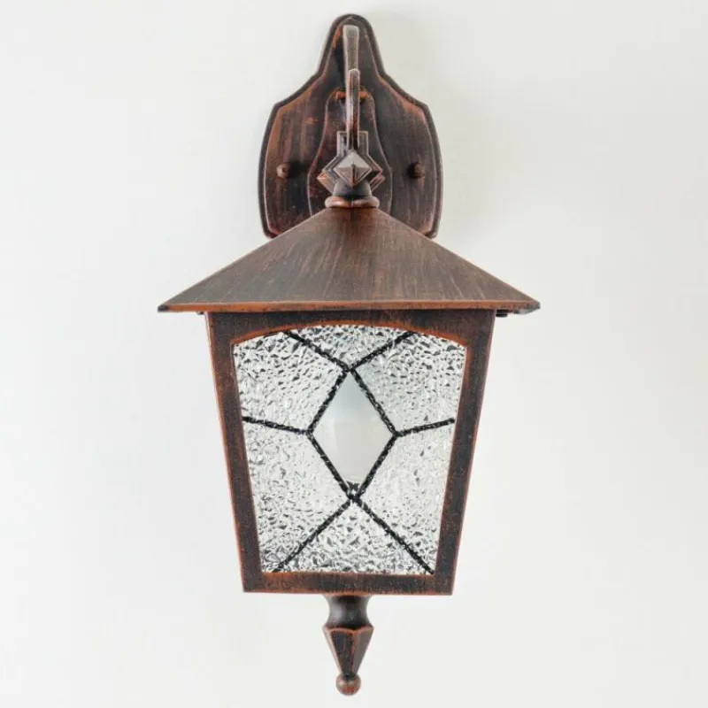 Luminaires Rustiques-hofstein Applique murale d'extérieur TOK Brun, Rouille, 1 lumière