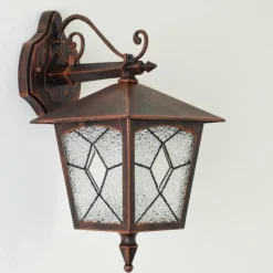 Luminaires Rustiques-hofstein Applique murale d'extérieur TOK Brun, Rouille, 1 lumière