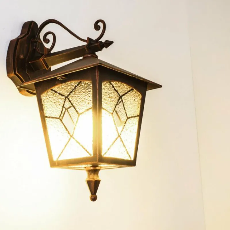 Luminaires Rustiques-hofstein Applique murale d'extérieur TOK Brun, Rouille, 1 lumière