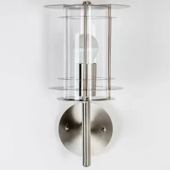 hofstein Applique murale d'extérieur VALDEZ Acier inoxydable, 1 lumière