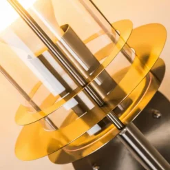 hofstein Applique murale d'extérieur VALDEZ Acier inoxydable, 1 lumière