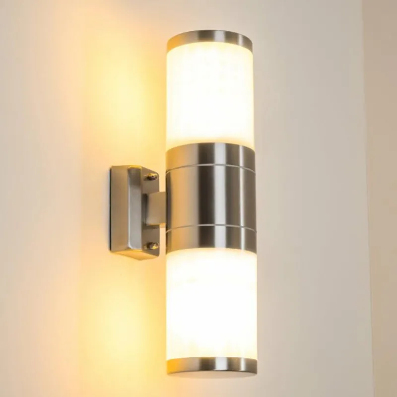 hofstein Applique murale d'extérieur TOLSONA Acier inoxydable, 2 lumières