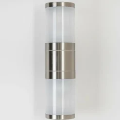 hofstein Applique murale d'extérieur TOLSONA Acier inoxydable, 2 lumières