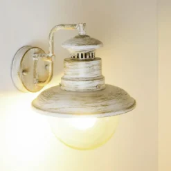 hofstein Applique murale d'extérieur FOX Blanc, 1 lumière