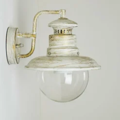 hofstein Applique murale d'extérieur FOX Blanc, 1 lumière