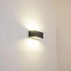 hofstein Applique murale d'extérieur GEMINI LED Anthracite, 1 lumière