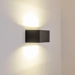 hofstein Applique murale d'extérieur GEMINI LED Anthracite, 1 lumière