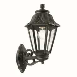 Luminaires Ideallux Applique murale d'extérieur Ideal Lux ANNA Noir, 1 lumière