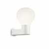 Luminaires Ideallux Applique murale d'extérieur Ideal Lux CLIO Blanc, 1 lumière