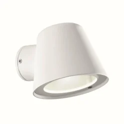 Luminaires Ideallux Applique murale d'extérieur Ideal Lux GAS Blanc, 1 lumière