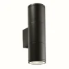 Luminaires Ideallux Applique murale d'extérieur Ideal Lux GUN Noir, 2 lumières