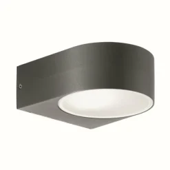 Luminaires Ideallux Applique murale d'extérieur Ideal Lux IKO Anthracite, 1 lumière