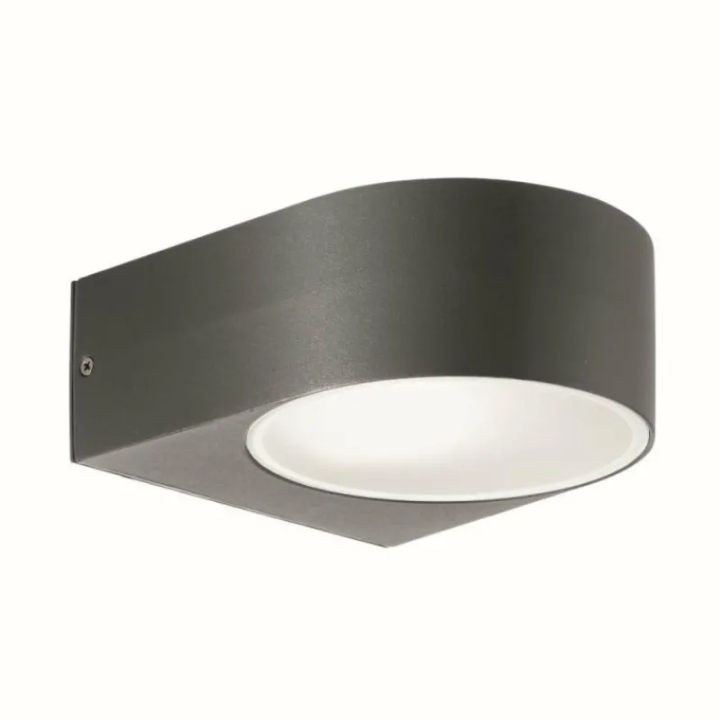 Luminaires Ideallux Applique murale d'extérieur Ideal Lux IKO Anthracite, 1 lumière