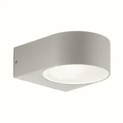 Luminaires Ideallux Applique murale d'extérieur Ideal Lux IKO Gris, 1 lumière