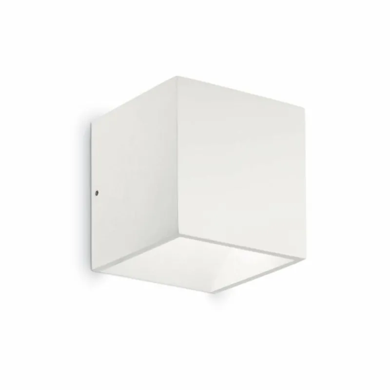 Luminaires Ideallux Applique murale d'extérieur Ideal Lux RUBIK LED Blanc, 1 lumière