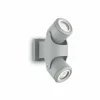 Luminaires Ideallux Applique murale d'extérieur Ideal Lux XENO Gris, 2 lumières