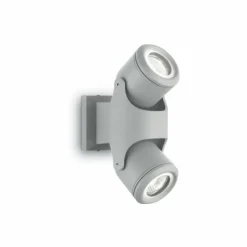 Luminaires Ideallux Applique murale d'extérieur Ideal Lux XENO Gris, 2 lumières