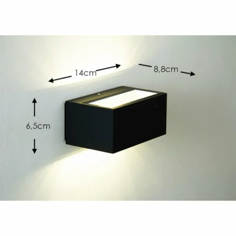 hofstein Applique murale d'extérieur Spider LED Anthracite, 1 lumière