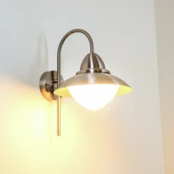 hofstein Applique murale d'extérieur Gielas Acier inoxydable, 1 lumière