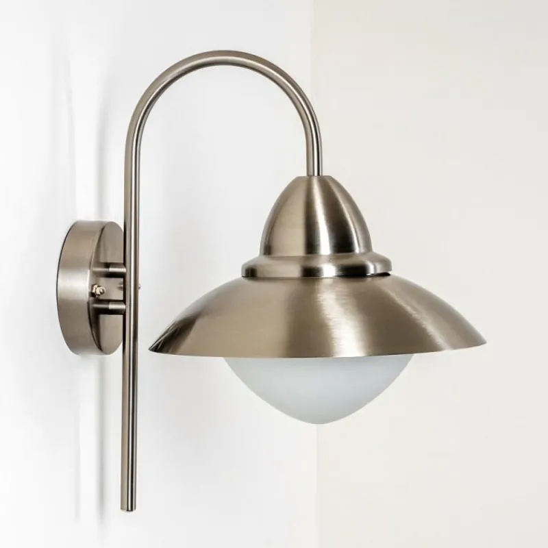 hofstein Applique murale d'extérieur Gielas Acier inoxydable, 1 lumière